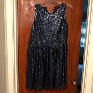 Sleeveless Asos Curve Sequin Dress